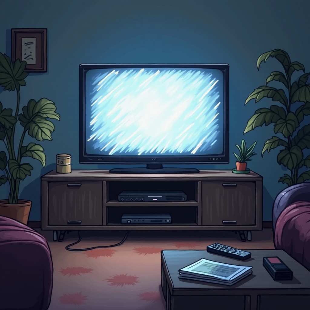내 텔레비전이 왜 깜박거리는지