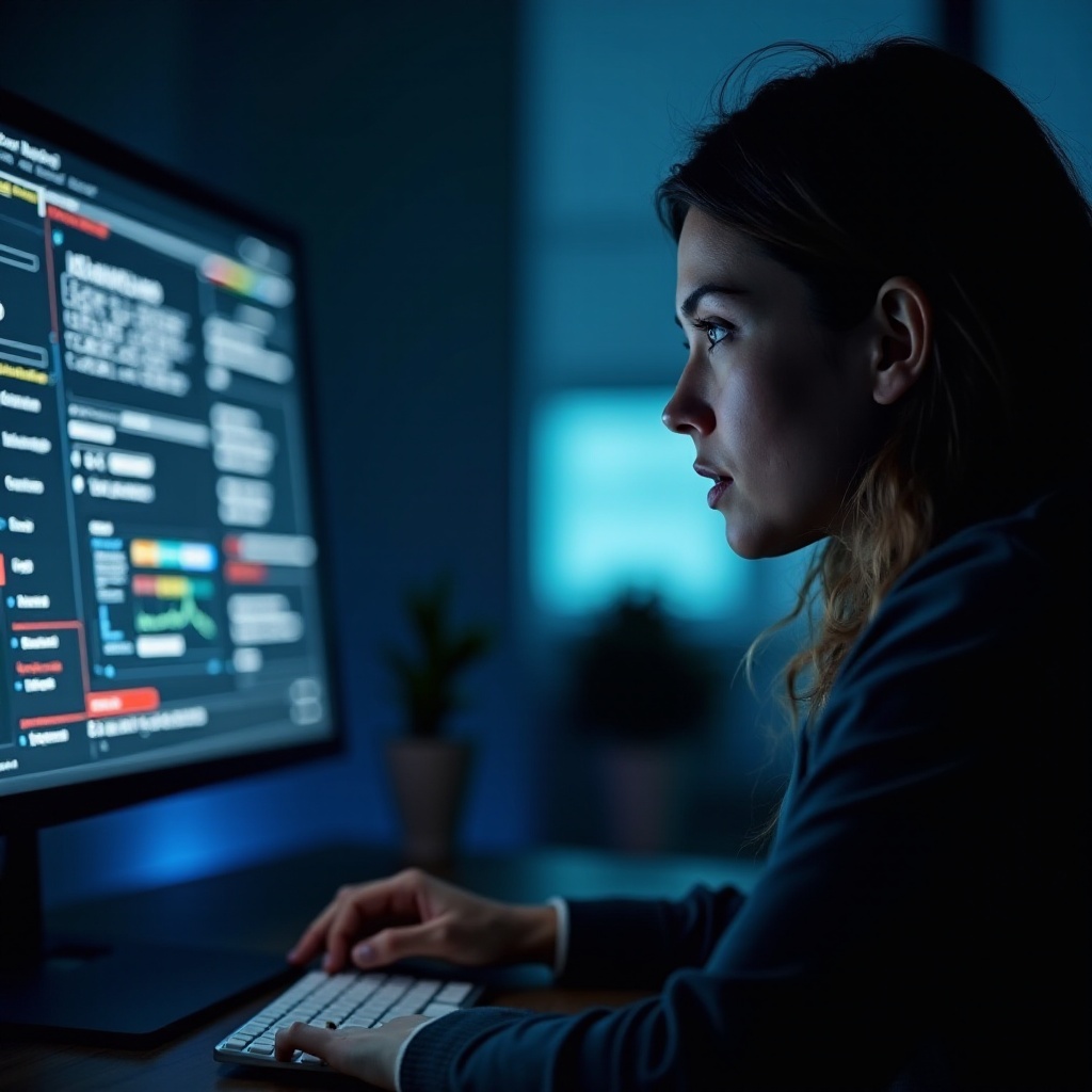 컴퓨터 화면 문제 해결