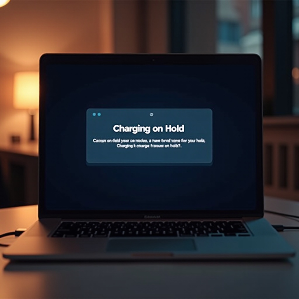 내 맥북의 충전이 왜 보류 중인가요?