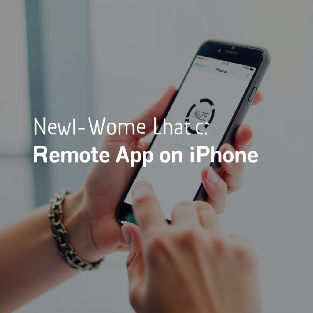 아이폰에서 원격 앱을 사용하는 방법
