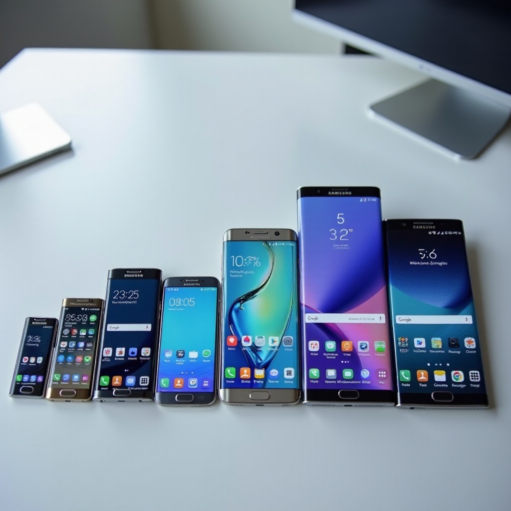 サムスンのAndroid携帯のモデルの仕様を比較する