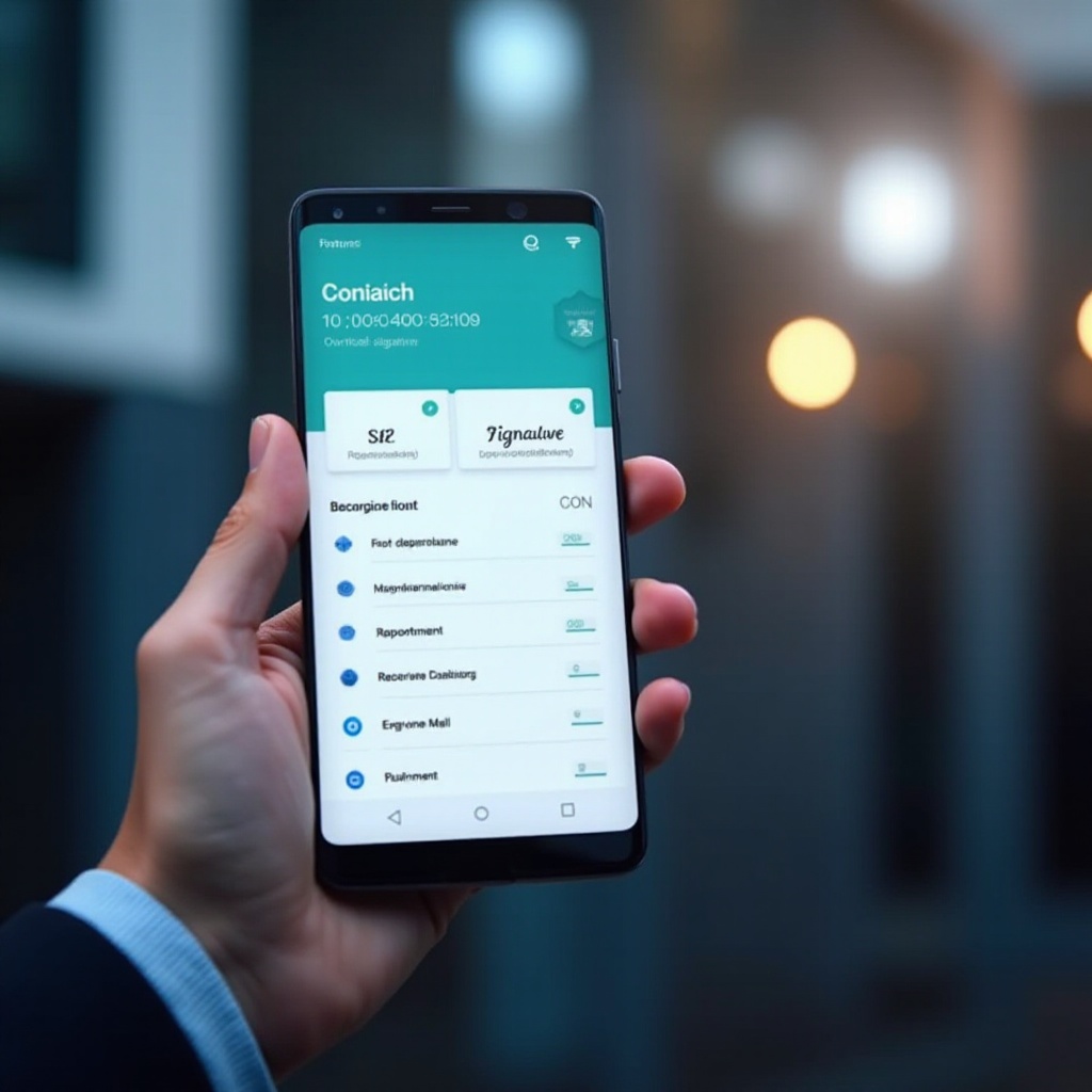 rezervasyon ve imza uygulaması android telefon
